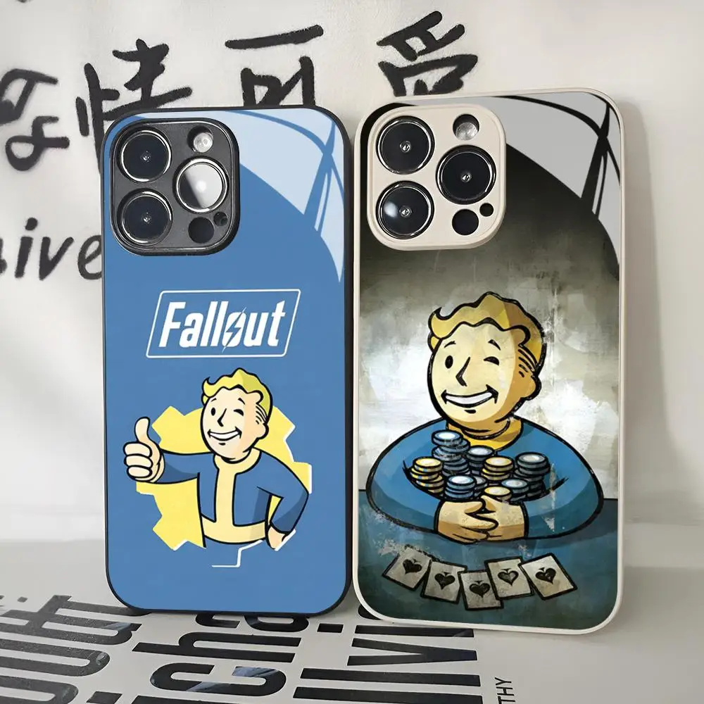 Game Fallout Phone Case for Iphone 16 15 14 12 11 13 Pro Max Mini X Xr Xs Se 8 Puls glass Cover