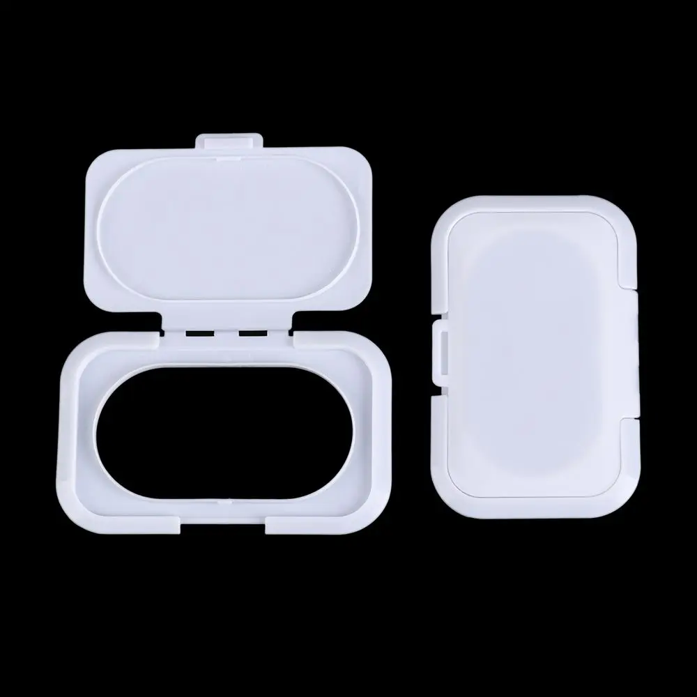 1/5/10Pcs Plastic Rectangular Baby Wipes Lid Snap-Strap Flip Caps Reusable Replacement Tissues Cover Useful Dustproof Box Lid