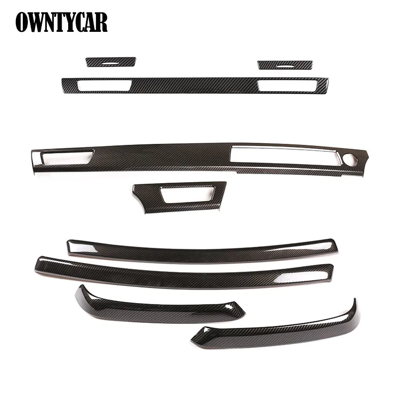 Per BMW Serie 3 E90 2005-2012, Pannello Decorativo in Fibra di Carbonio ABS per Cruscotto e Console Centrale, Accessori Auto