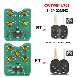 jingyuqin 4/5 BTN 315/433Mhz CWTWB1U793 Remote Key Circuit Board Fob For Ford Edge Escape Expedition Explorer Fit Remote start