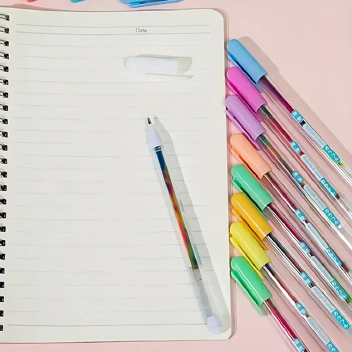 12-Pack Multicolor Gel Highlighter Pens - Quick-Dry, Smooth Writing, Perfect for Art and Creative Projects, Ideal for Students