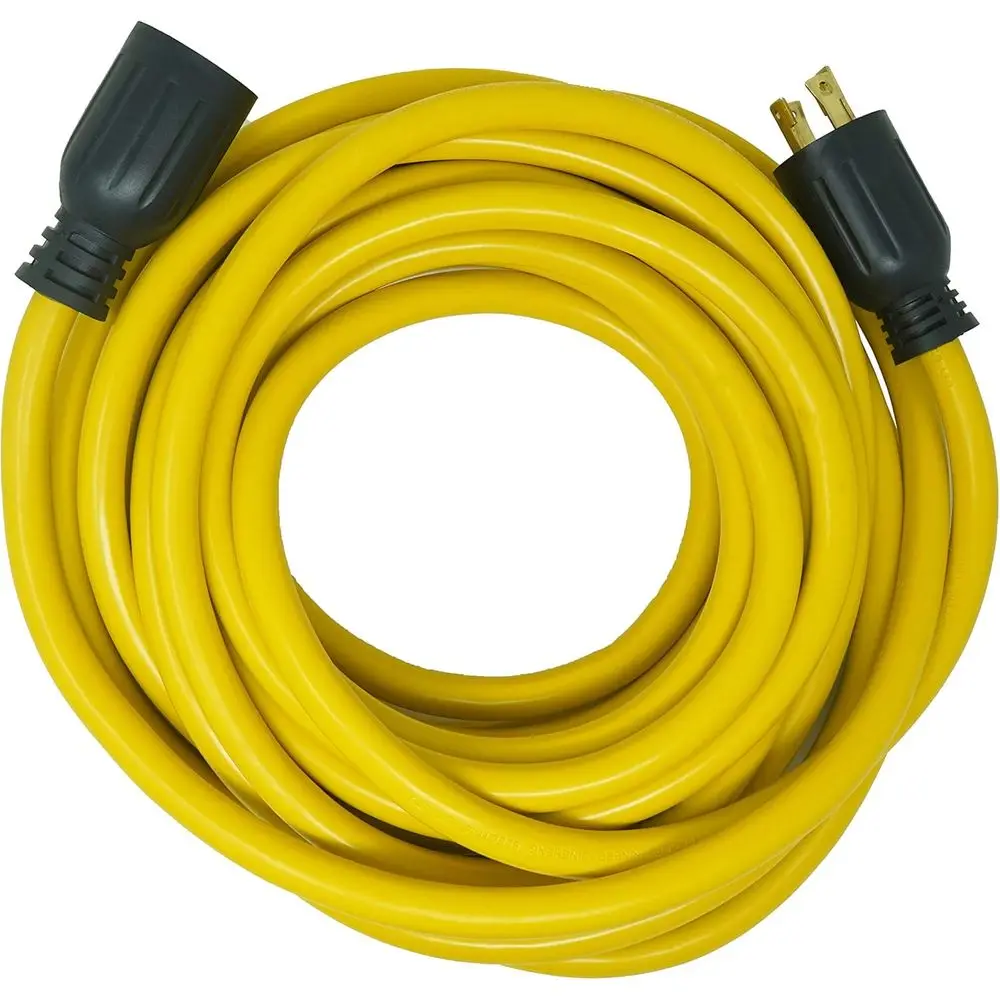

65173040 40-oot 30Amp Generator Cord, 10-Gauge Heavy Duty Electrical Power Cable with L14-30 Locking Plug, 125V / 250V, Yellow,