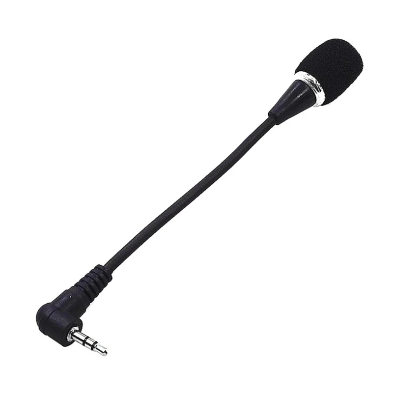 Portable Mini Microphones Can Twist The Rod 3.5mm Sound External Microphones Plug and Play Easy and Fast