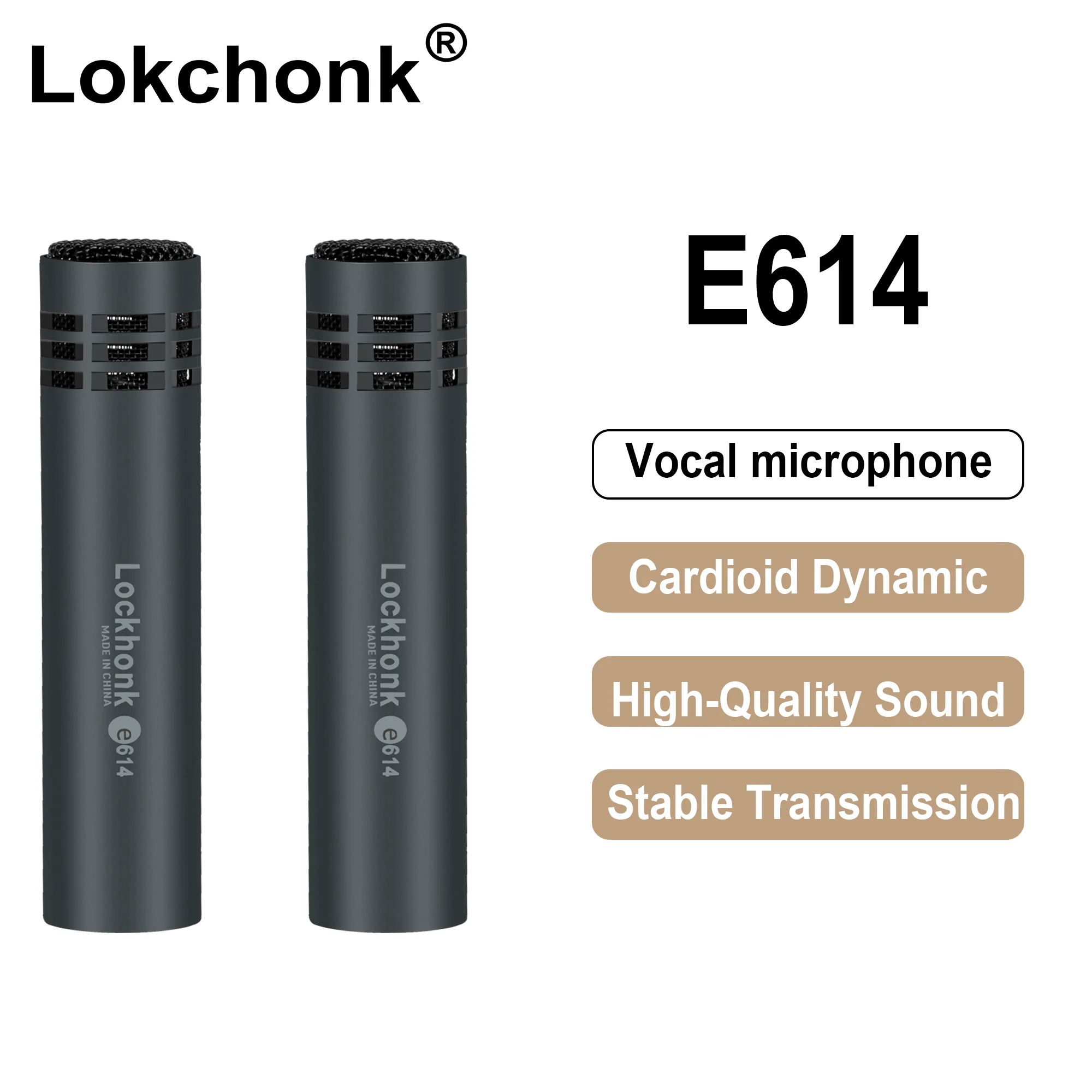 High quality E614 condenser instrument microphone cardioid instrument mic with clamp mount for Hot selling