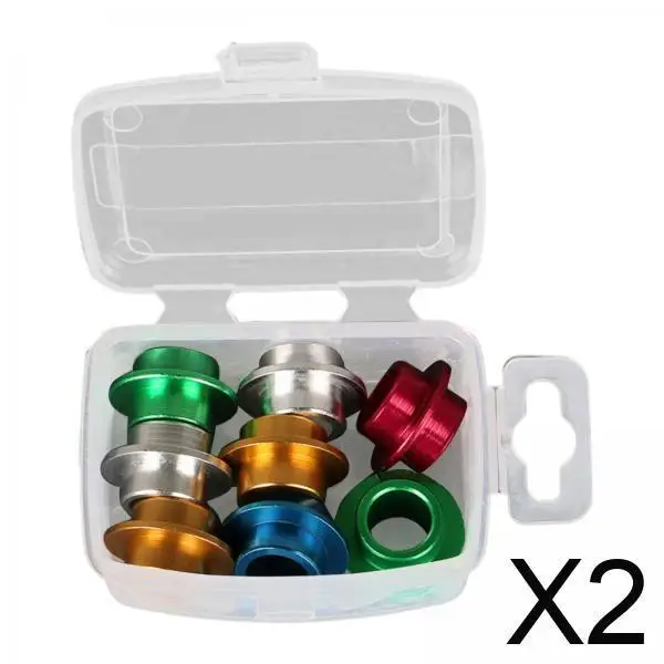 2x8 pçs espaçadores de rolamento de skate inline espaçadores de eixo peças portáteis acessórios para esportes ao ar livre skate inline feminino skate