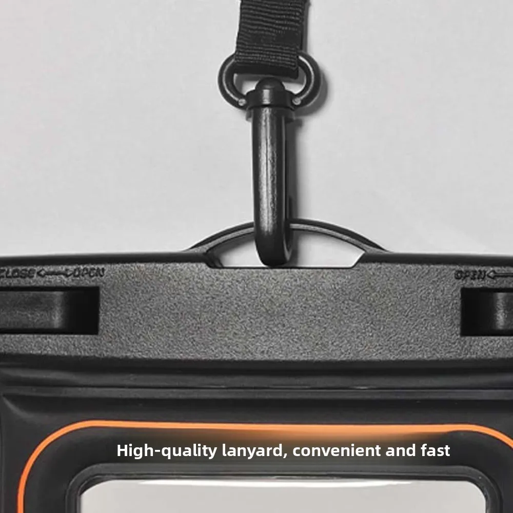 Tas Ponsel Tahan Air Layar Sentuh PVC Tas Ponsel Kedap Air Bawah Air Universal Transparan