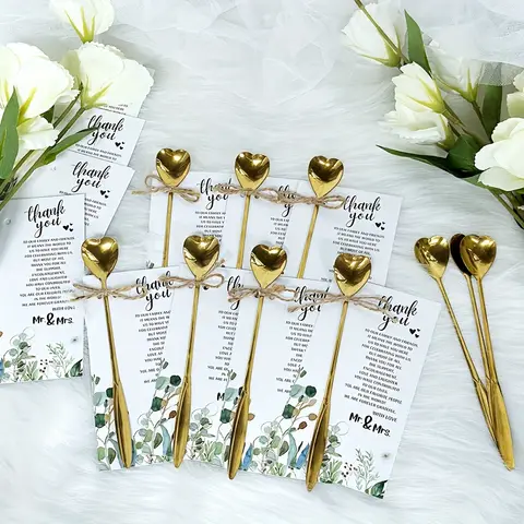 20pcs, 카드와 꼬기와 하트 모양의 차 숟가락, 웨딩 파티 선물 커피 티 파티 손님을위한 호의 결혼식 기념품 Best5 20pcs, 카드와 꼬기와 하트 모양의 차 숟가락, 웨딩 파티 선물 커피 티 파티 손님을위한 호의 결혼식 기념품 Best5