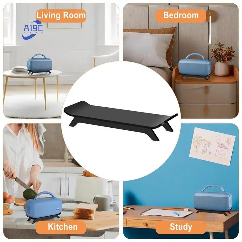 A19E-Desktop Stand For Bose Soundlink Max Portable Speaker, Acrylic Speaker Holder Display Shelf Anti-Slip Base Mount