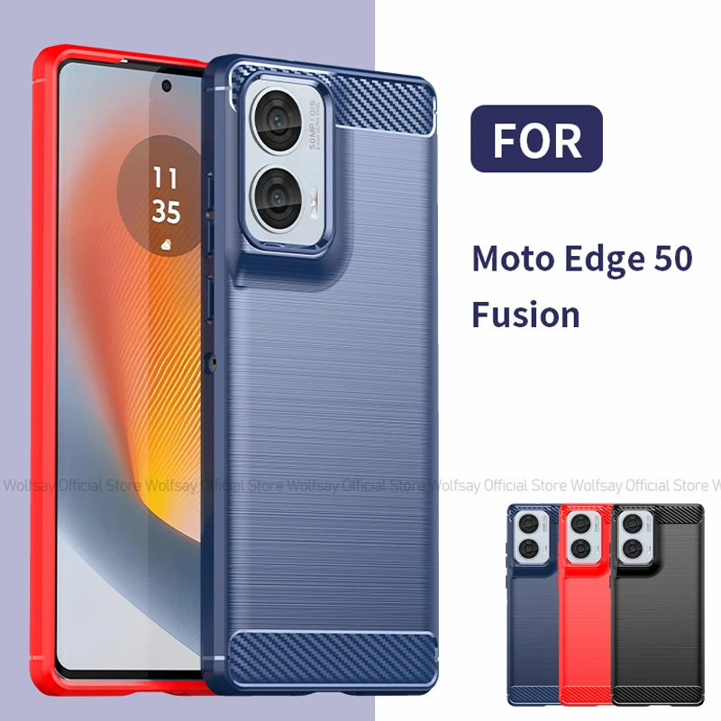 For Motorola Moto Edge 50 Fusion Case Motorola Moto Edge 50 Fusion Cover Bumper Shockproof Silicone TPU Protective Phone Cover