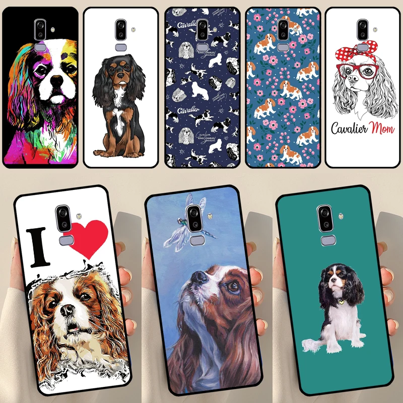 Cavalier King Charles Spaniel Dog Cover For Samsung Galaxy J4 J6 Plus 2018 A6 A7 A8 A9 J8 J1 2016 A3 A5 J3 J7 J5 2017 Case