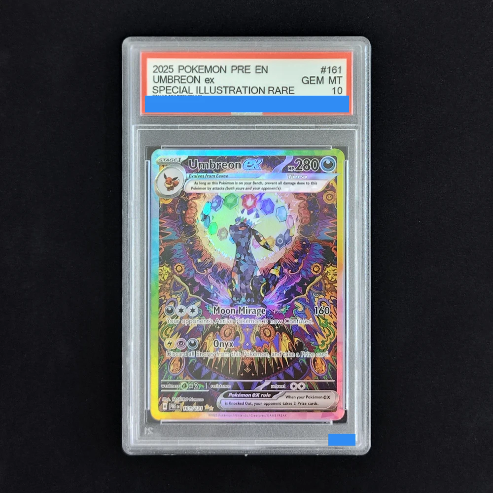 Proxy POKEMON PRE English PRISMATIC EVOLUTIONS #161 UMBREON ex Grade 10 Collection Card Toy