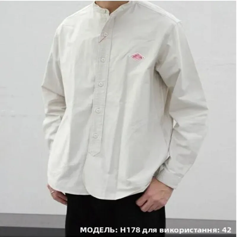 

New 2026 Cotton Casual Shirts Men Fashio White Long Sleeve High Quality Shirt