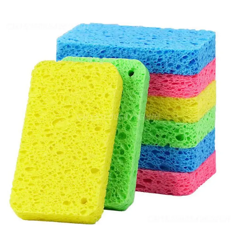 1/2/3PCS Sponge Wipe Fast Cleaning Wood Pulp Cotton Wood Pulp Sponge Sponges Sponge Rub Modern Minimalist Dishwashing Sponge