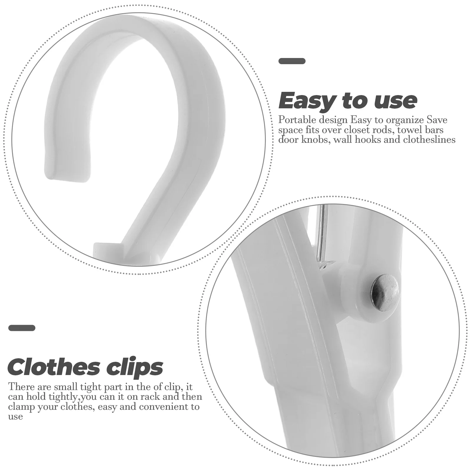 3 قطعة مقاطع تجفيف ملابس السفر المحمولة البلاستيك يندبروف معلقة المشابك للجوارب الملابس الداخلية المناشف منظمة الغسيل المنزلية #2