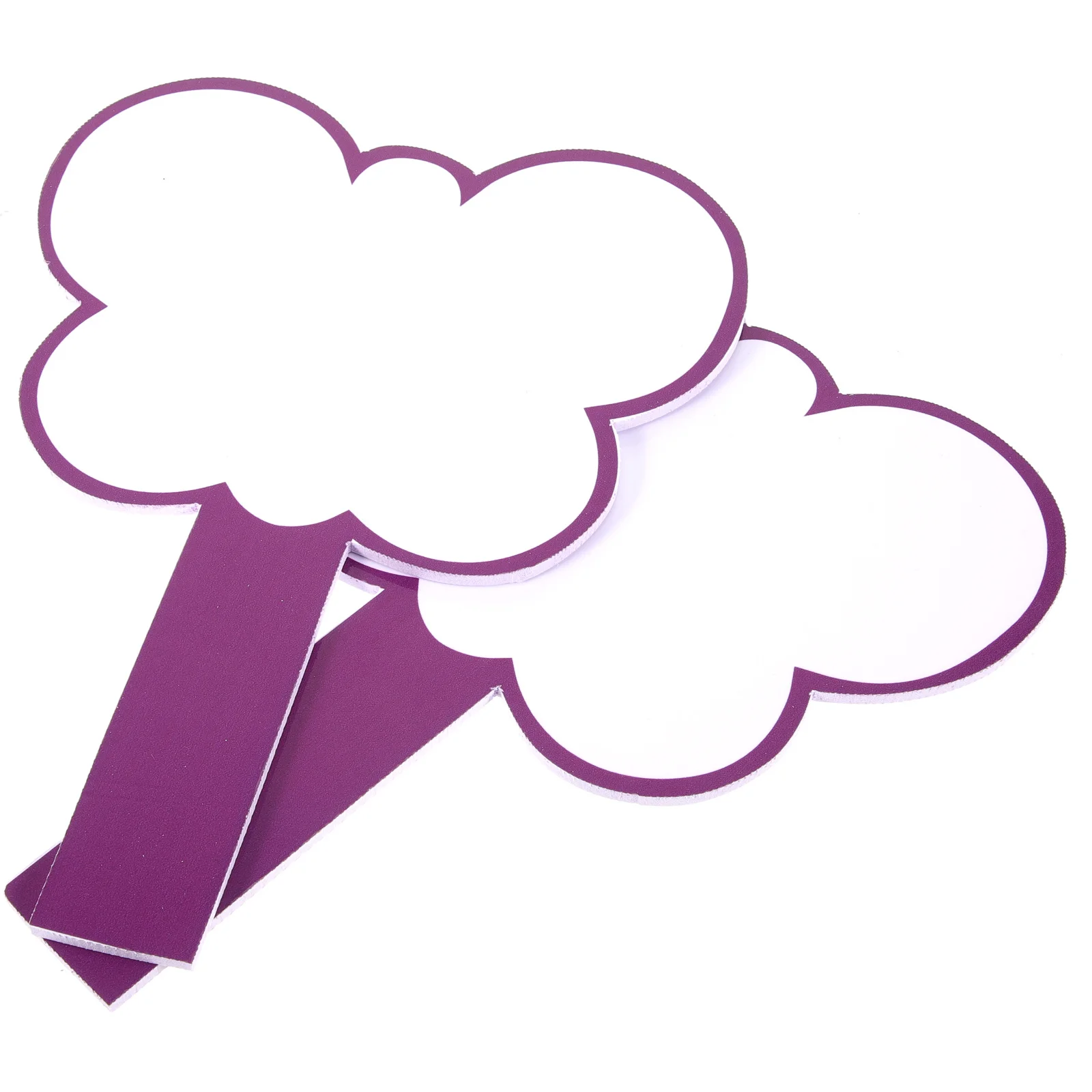 

2Pcs Erasable Voting Scoreboard Handheld Whiteboard Blank Single Sided Judges Score Paddle PVC Dry Erase Board