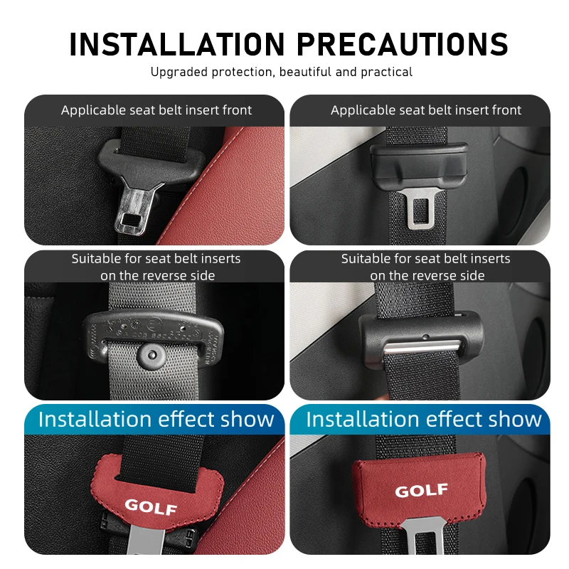 1pcs Car Seat Belt Buckle Protector Clip Anti-collision Cover For Volkswagen VW Golf Jetta Passat mk4 mk5 mk6 CC B5 B6 B7 Golf - view 4