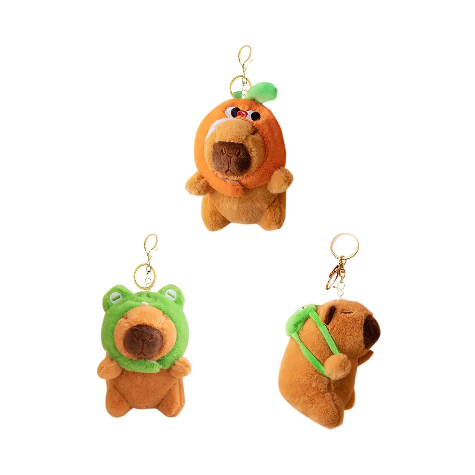 Capybara Plush Toy Keychain Unique Car Keyring for Friends Girls Boys