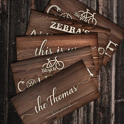 Custom Wood Sign Personalized Family Name Sign Wooden Pallet Sign Wedding Gift Home Wall Decor Laser Cut Shop Business Logo Sign