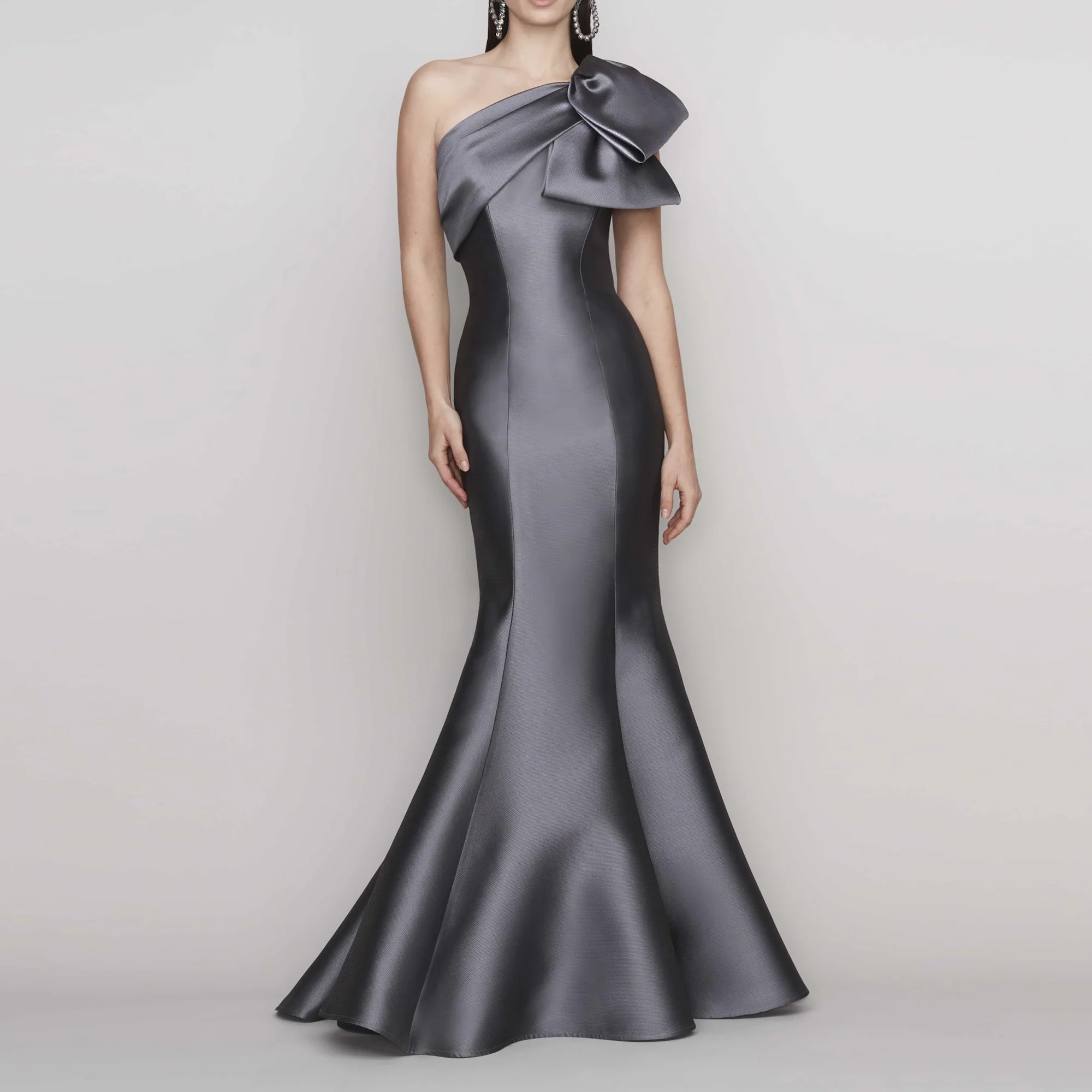 

Muloong One-shoulder Floor-Length Women Elegant And Pretty Luxury Prom Dress