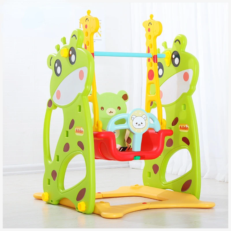 Cute Shape Children's Indoor Slide Household Combination Thickened Slide Slide Swing Toys Kindergarten Baby Toy Swings