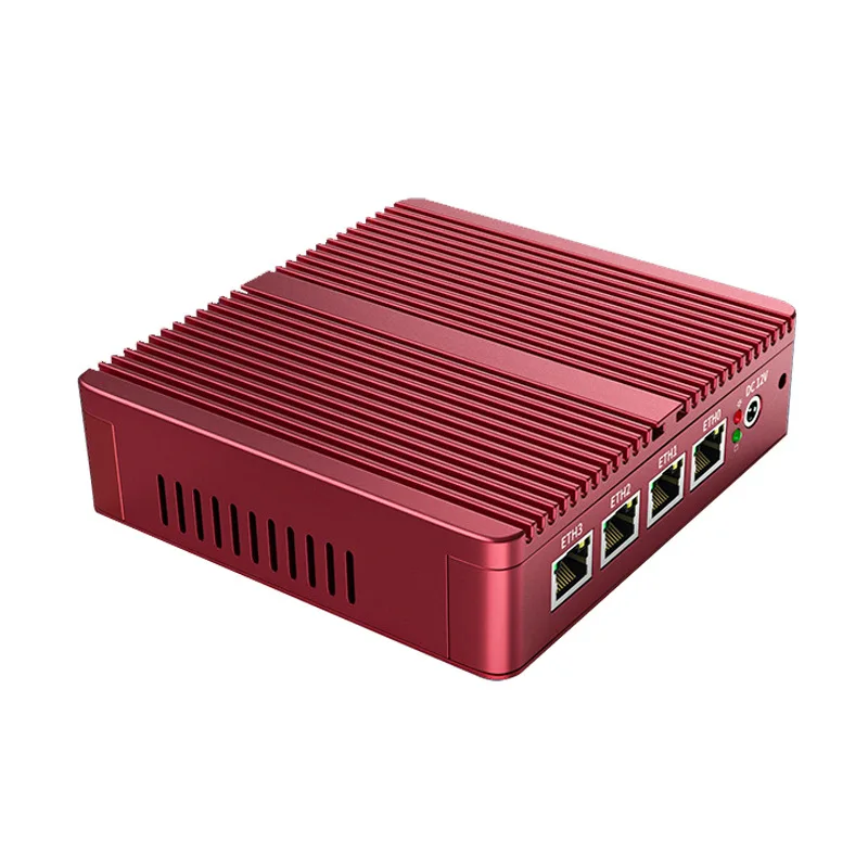 كمبيوتر صغير بدون مروحة عالي الجودة للاستخدام الصناعي J4125/J1900 DDR4 RAM 4 LANs جدار الحماية وصندوق VPN مع مقابس AU/US/CN #3