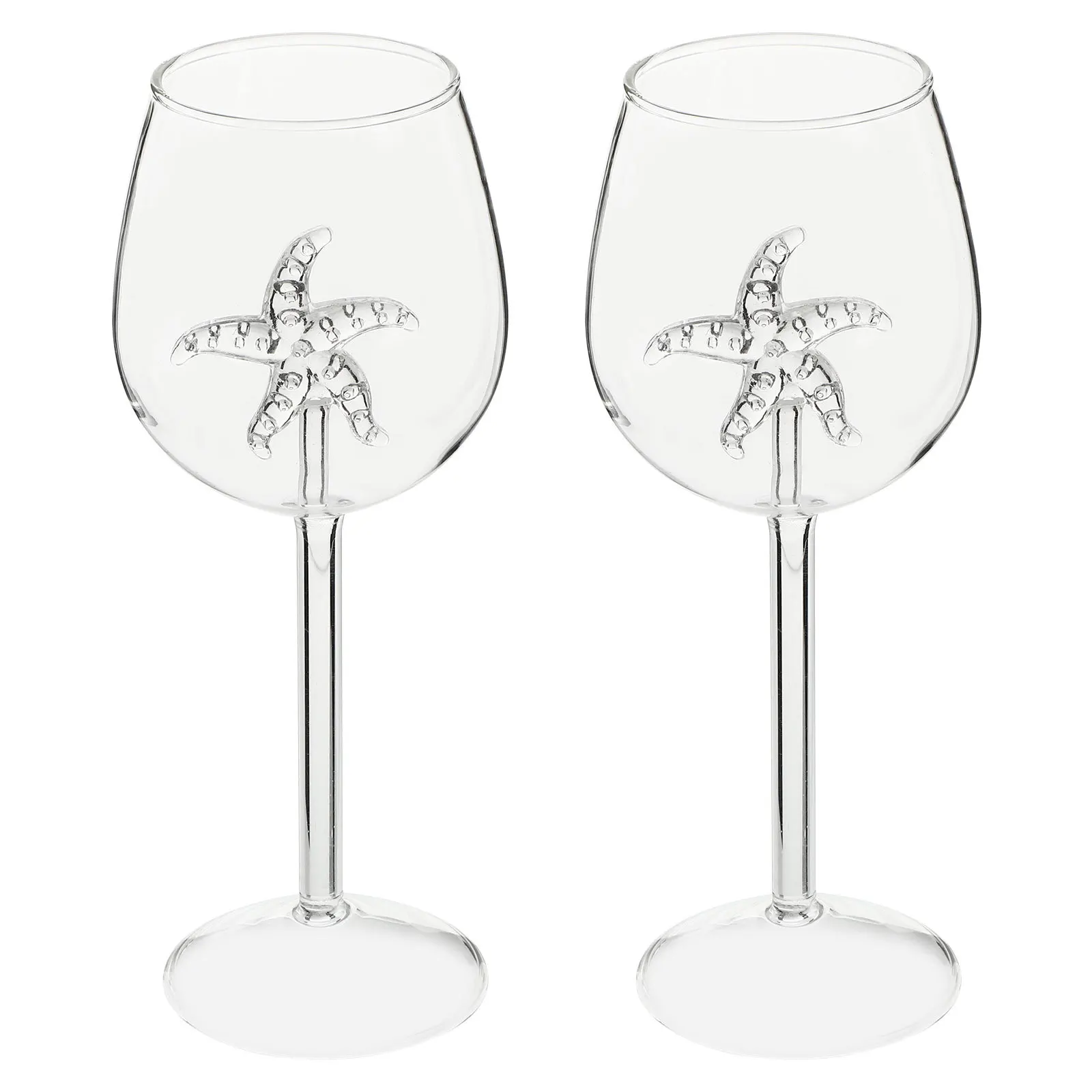 

2Pcs Red Wine Glass Cup Cocktail Drinking Goblet Premium Glassware for Whiskey Wine Beverage Simple Creative Design Smooth Touch