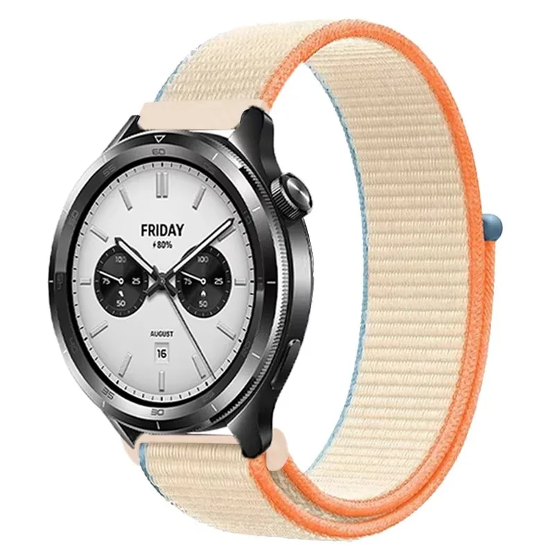 Woven Nylon Loop Band 20mm 22mm for Xiaomi Watch S4 S3 Redmi Watch 5 Lite Self-Fastening Adjustable Breathable Soft Unisex Sport