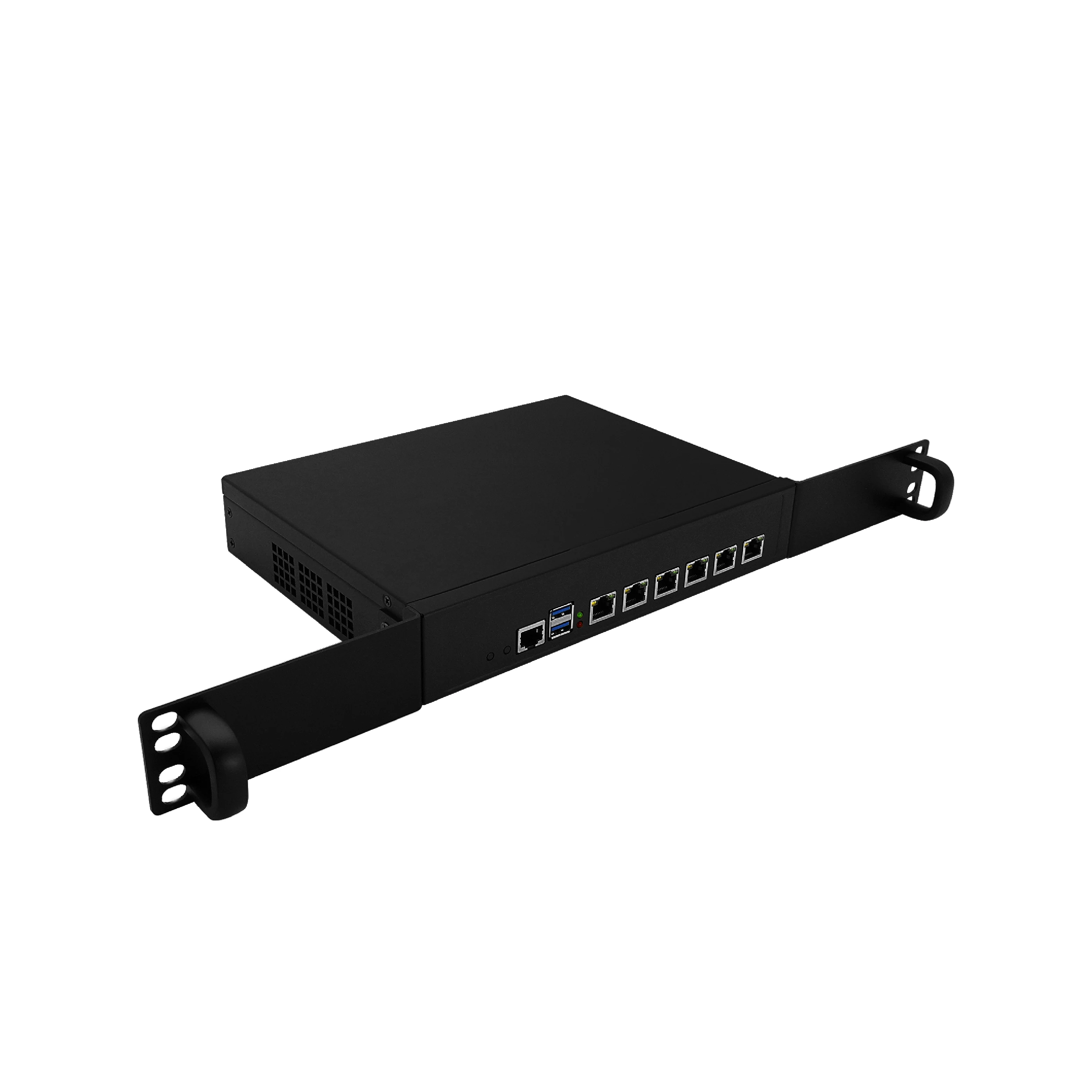 

PVC Fascia Logo Available J4125 Firewall PC AES With 6lan I226-V 2.5G Mountable PfSense Firewall Appliances 6 NICs