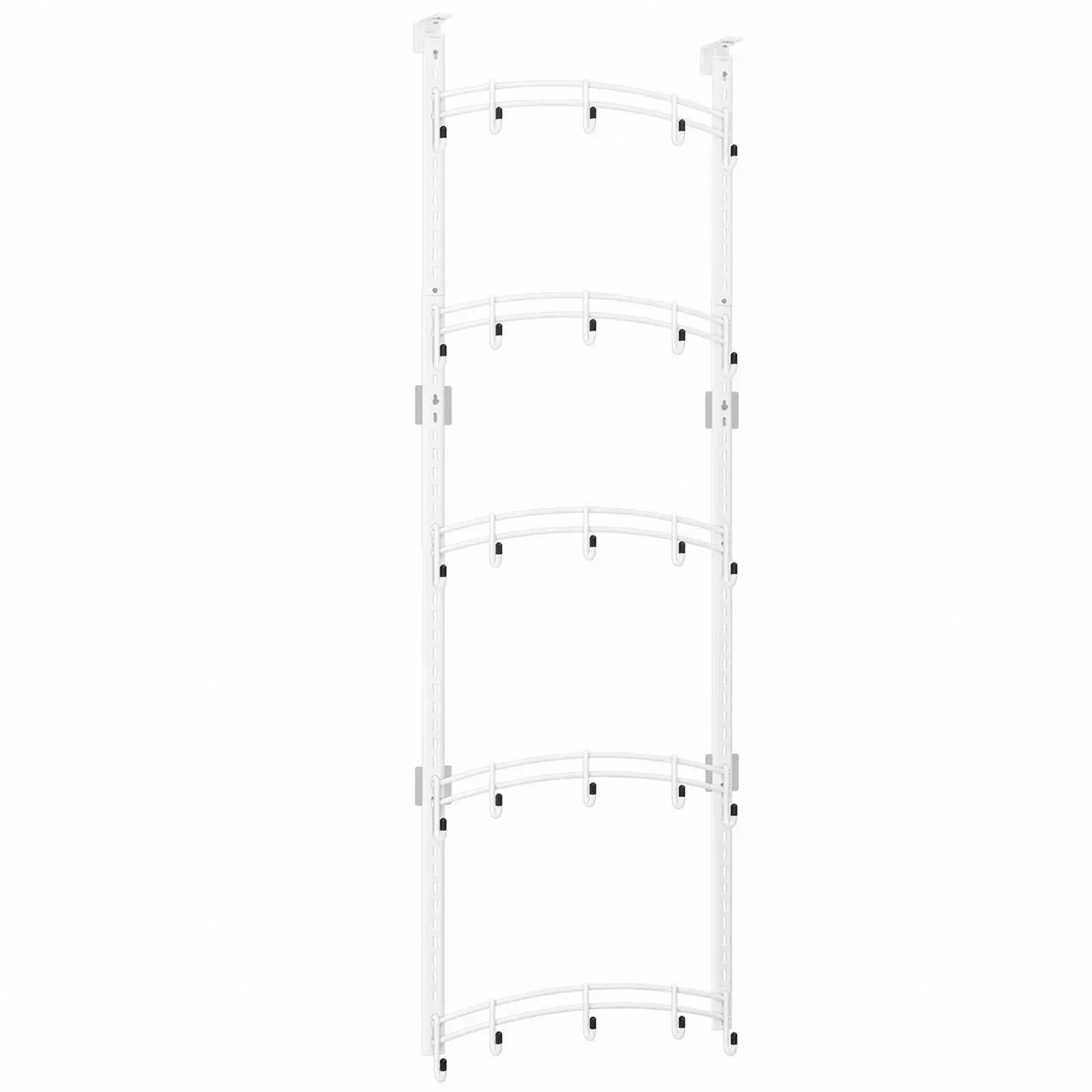 Over-the-Door Hook Rack with Multiple Rails No for Apartment