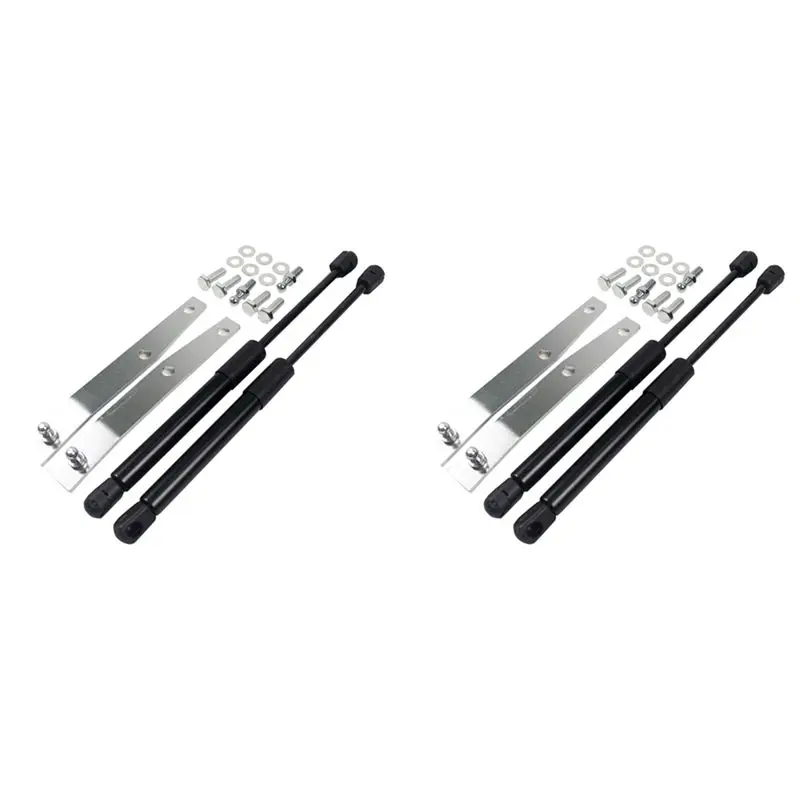 4X Car Front Bonnet Hood Gas Strut Damper Conversion Kits For Toyota Land Cruiser 70 Series LC70 LC75 LC76 LC78 LC79