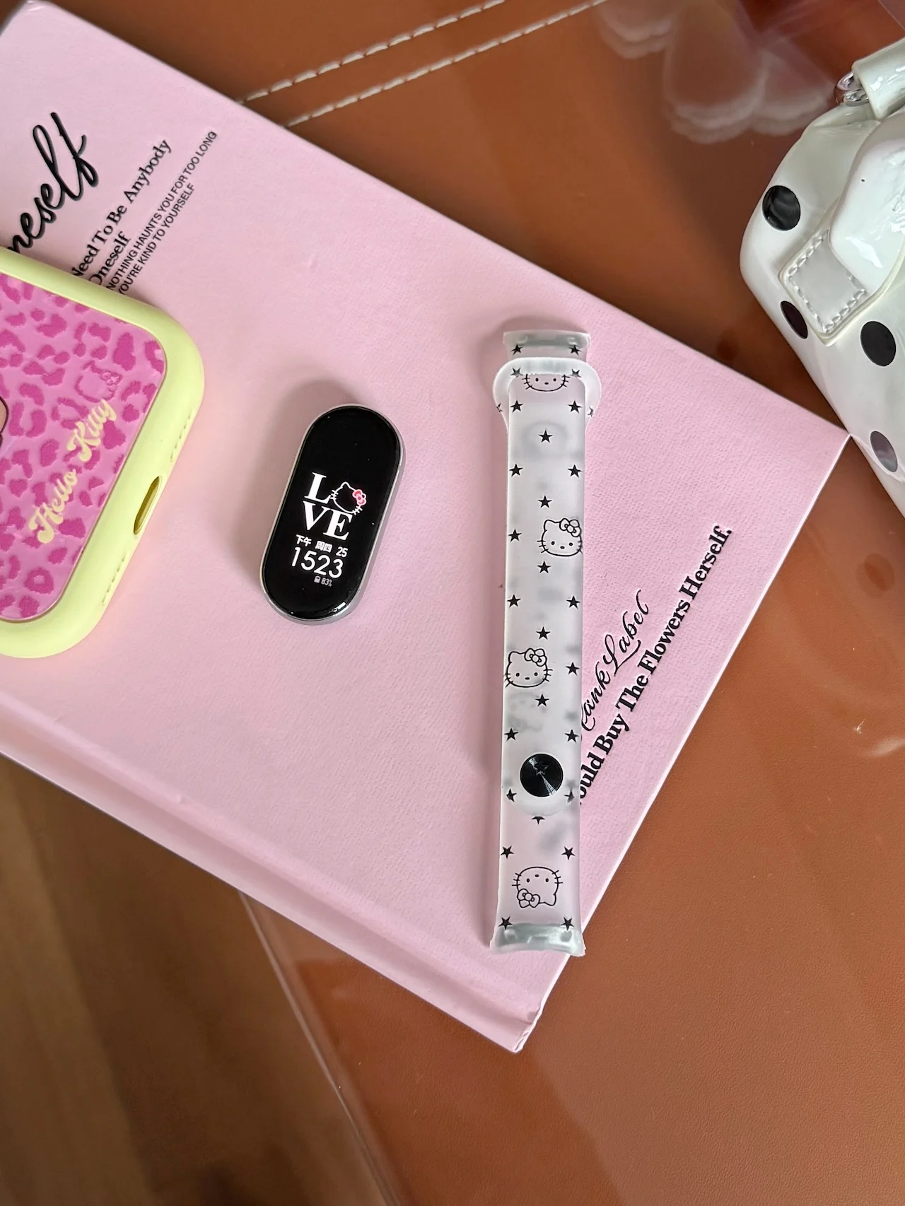Star Print For Hello Kitty TPU Strap Fit For Xiaomi Band 7 8 9 10 Transparent Soft Adjustable Sports Replacement Wrist Accessory view 3