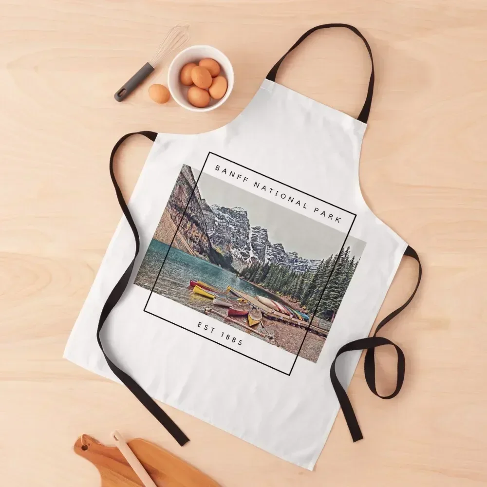 

Banff National Park- Alberta, Canada Apron Things For The Kitchen Kitchen Women professional hairdressing For Nail Stylist Apron
