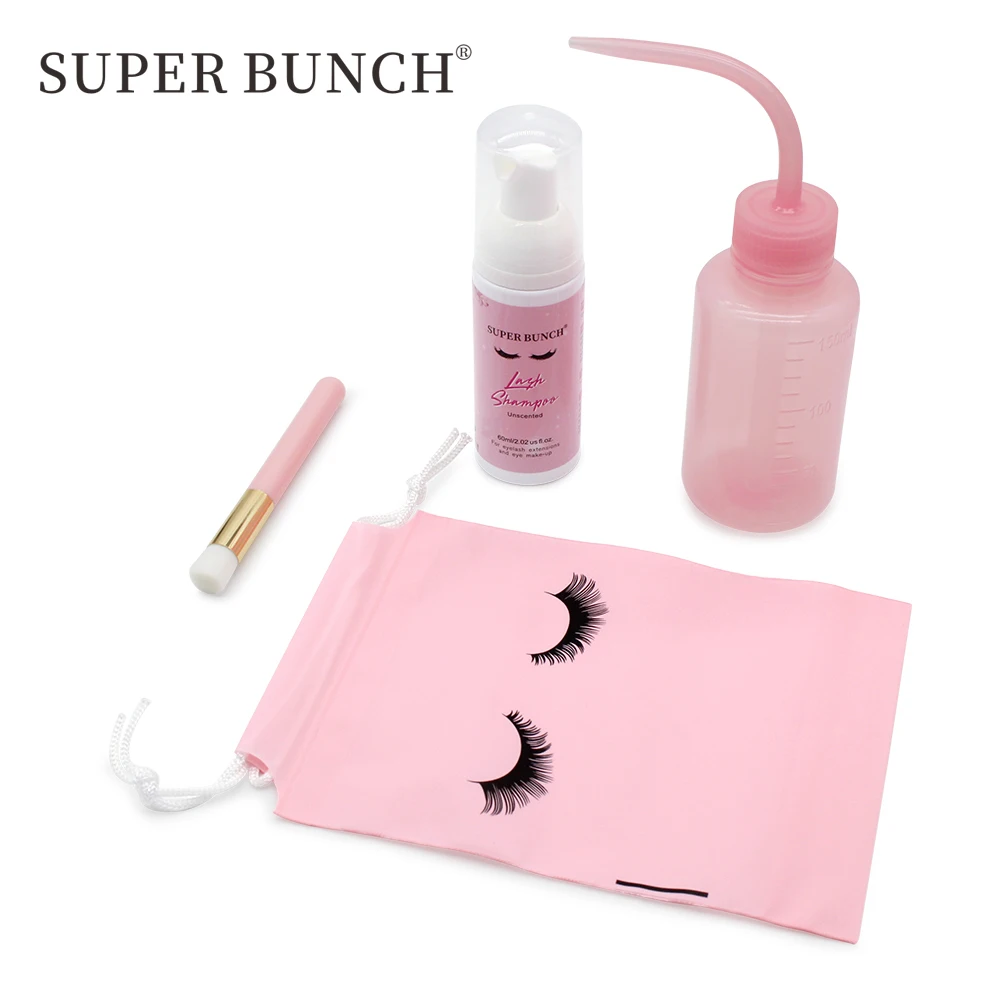 Super Bunch-Shampoing pour extensions de faux cils, fournitures de maquillage, mousse, nettoyant moussant pour barrage, outils de lavage, super concentré