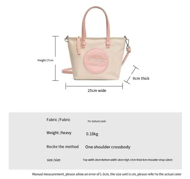 FOUR ONE borsa versatile in nylon con blocco di colore per la moda femminile h, borsa a secchiello con tracolla, piccola per esterni_voghion.com