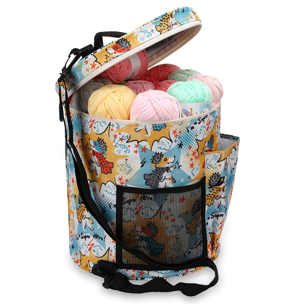

Crochet Storage Knitting Yarn Container Oxford Cloth Weaving Yarn Ball Storage Small 600d H ganizer Dustproof Containers