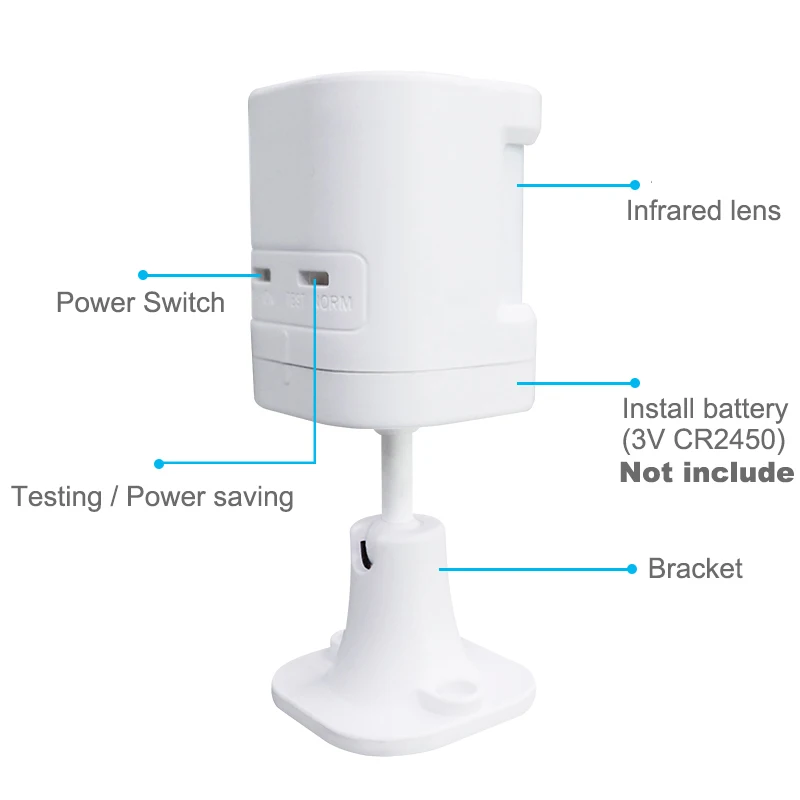 433MHz PIR Motion Sensor Wireless Infrared Detector 1527 Type Human Body Detection For Our Smart Home Security Alarm System