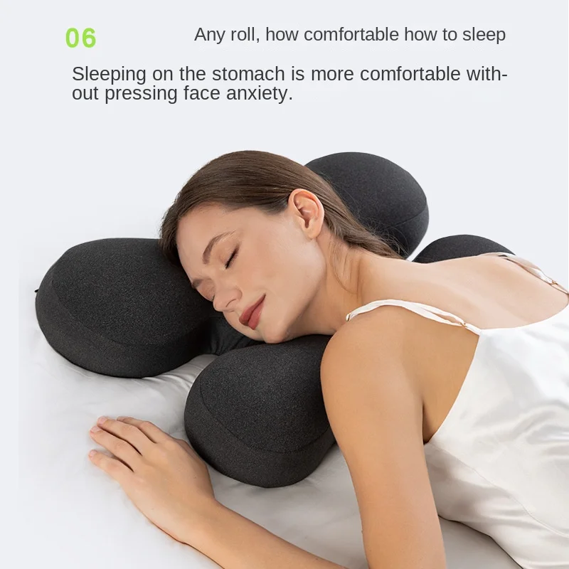 Deep sleep beauty pillow,does not compress the face or ears,ergonomically designed pillow for side lying,neck protection pillow