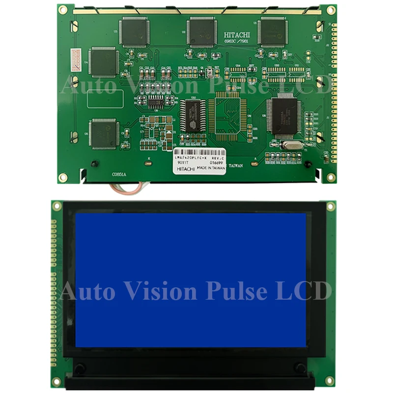 Compatibel LMG7420PLFC-X LMG7420PLFC X 5.1 Inch LCD Display Screen Panel Original Blue Black White LED For HI-TACHI