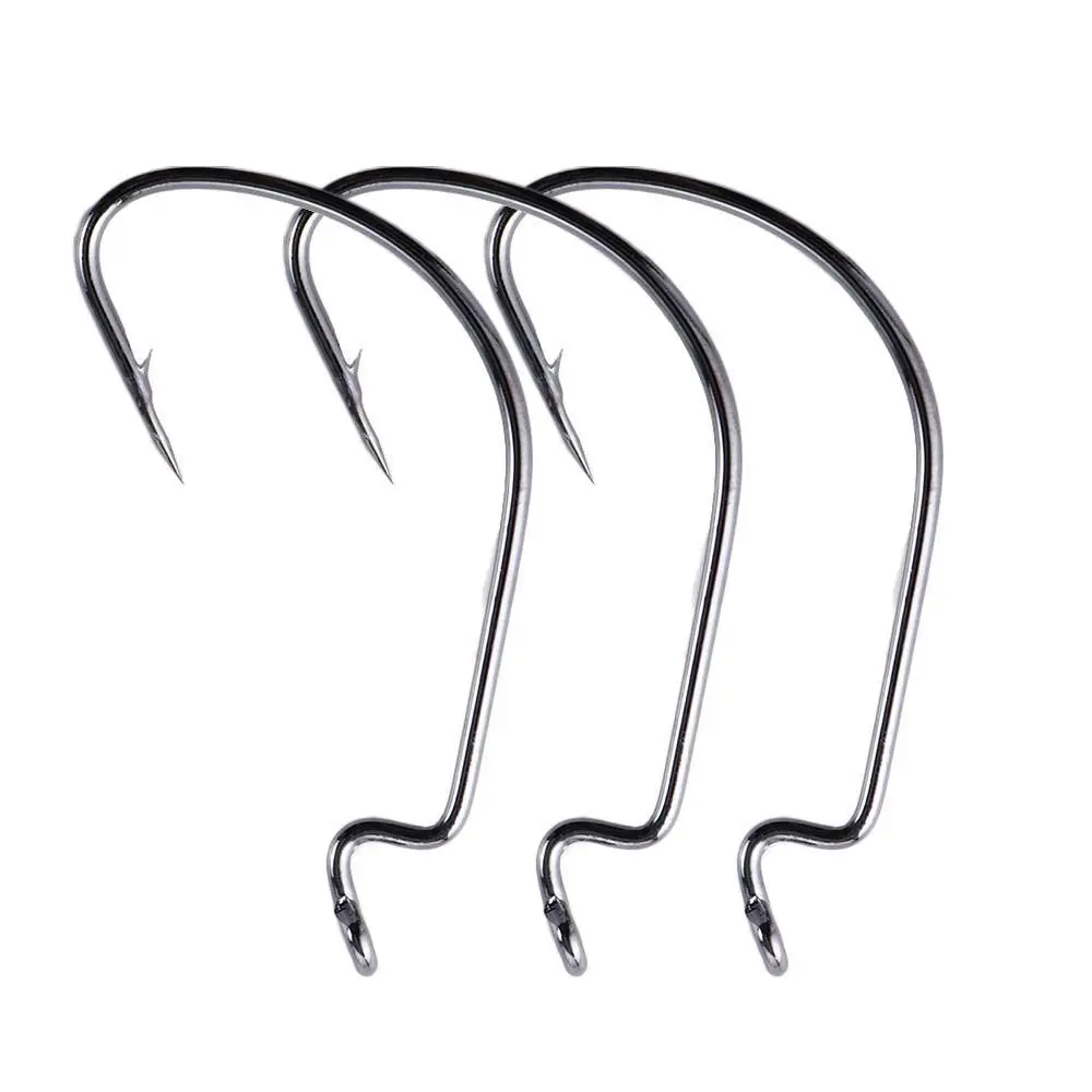 

Offset Fishhook Carbon Steel Super Lock Soft Lure jerk Hooks Fishing Soft Worm Hooks Fishing Hook Barbed Hook Wide Crank Hook