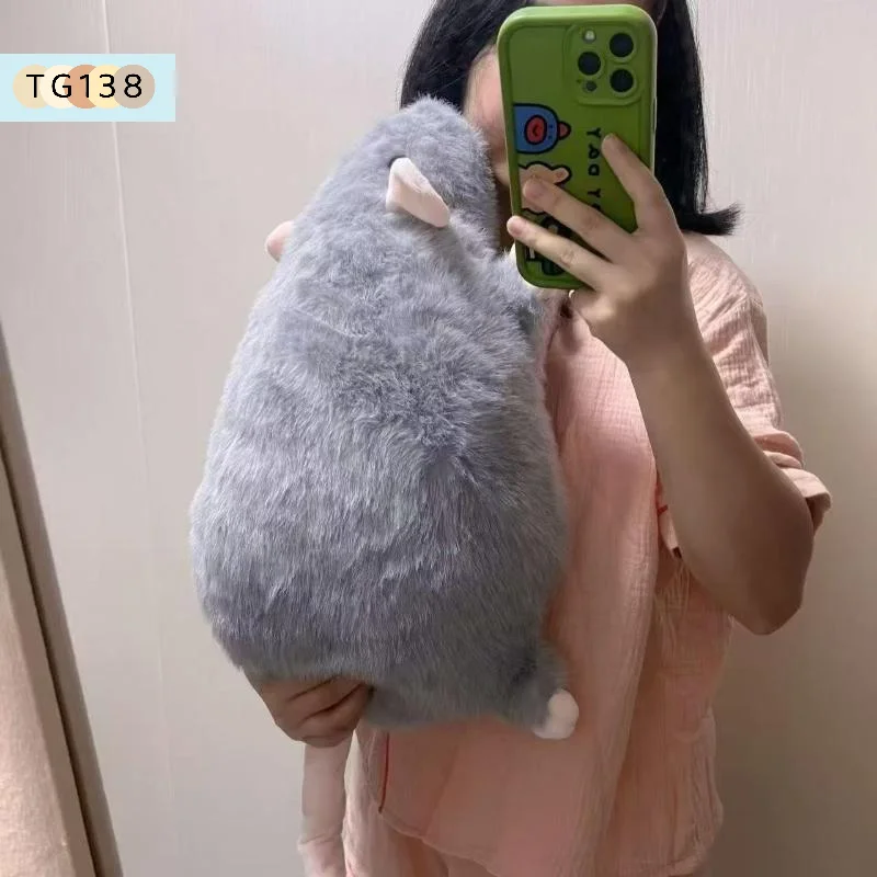 【Neu】35/50/90cm Cartoon-Blumenzweig-Ratte, weiche, übergroße Tierfigur, niedliche Simulation, große Maus, Plüschtier, Kissen, Geburtstagsgeschenk – Detail 7