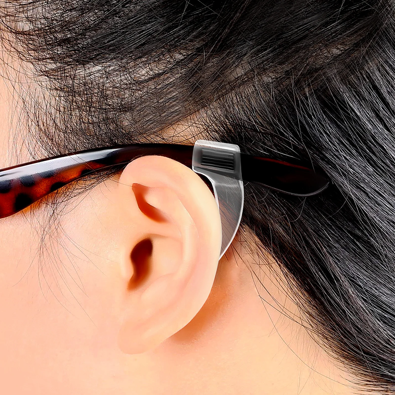 مقابض أذن مضادة للانزلاق، 20 زوجًا من خطافات تثبيت النظارات من السيليكون لملحقات النظارات