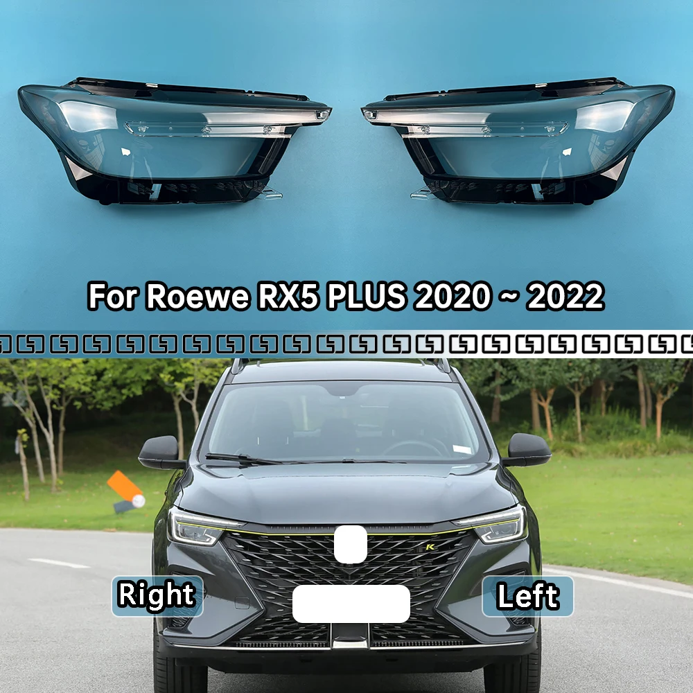 

For Roewe RX5 PLUS 2020 2021 2022 Headlamp Transparent Cover Headlight Shell Lampshade Case Plexiglass Replace Original Lens