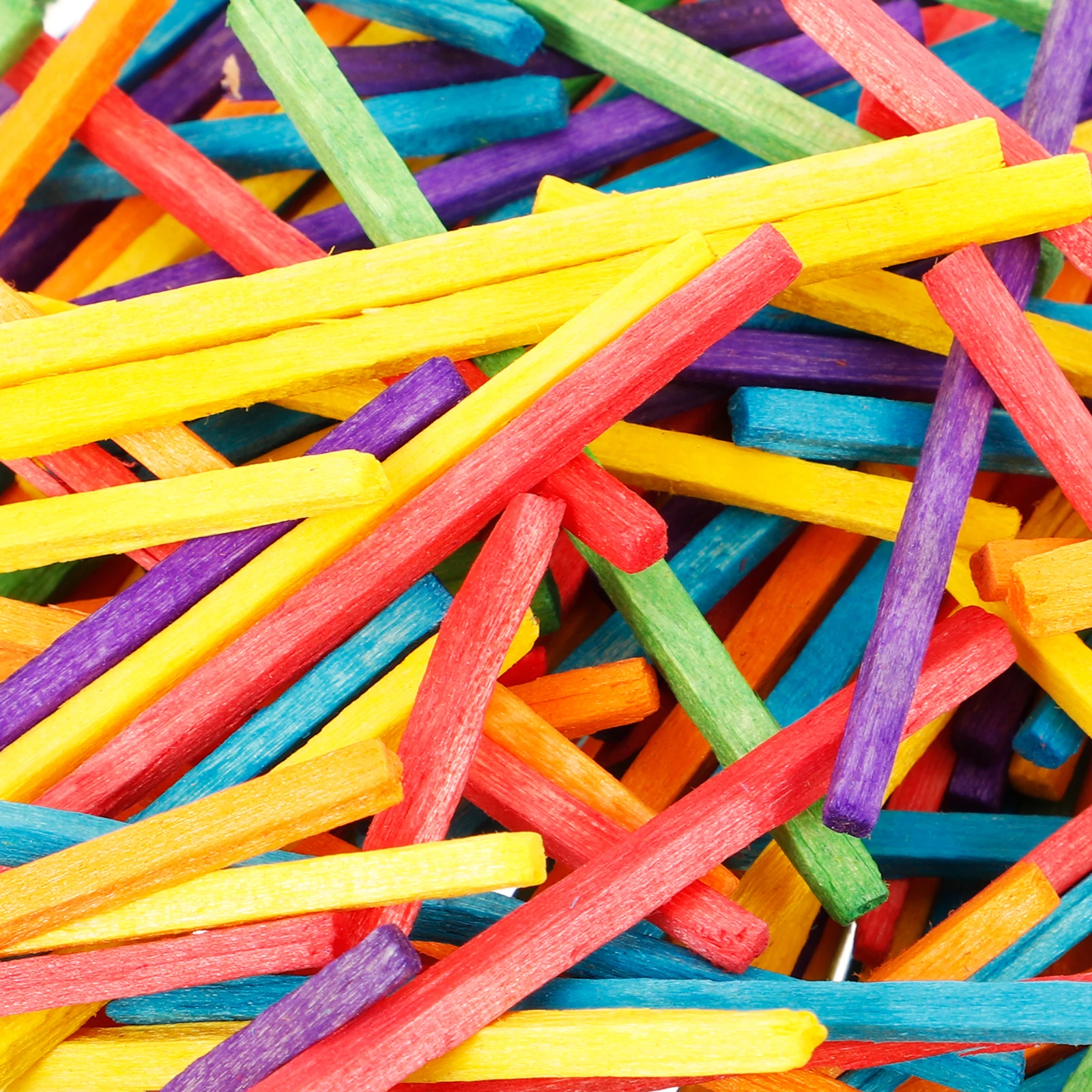 

1000pcs Wood Craft Sticks Round Dowel Rods Colored Wood Craft Sticks Matchsticks for DIY Classroom Teaching Activities