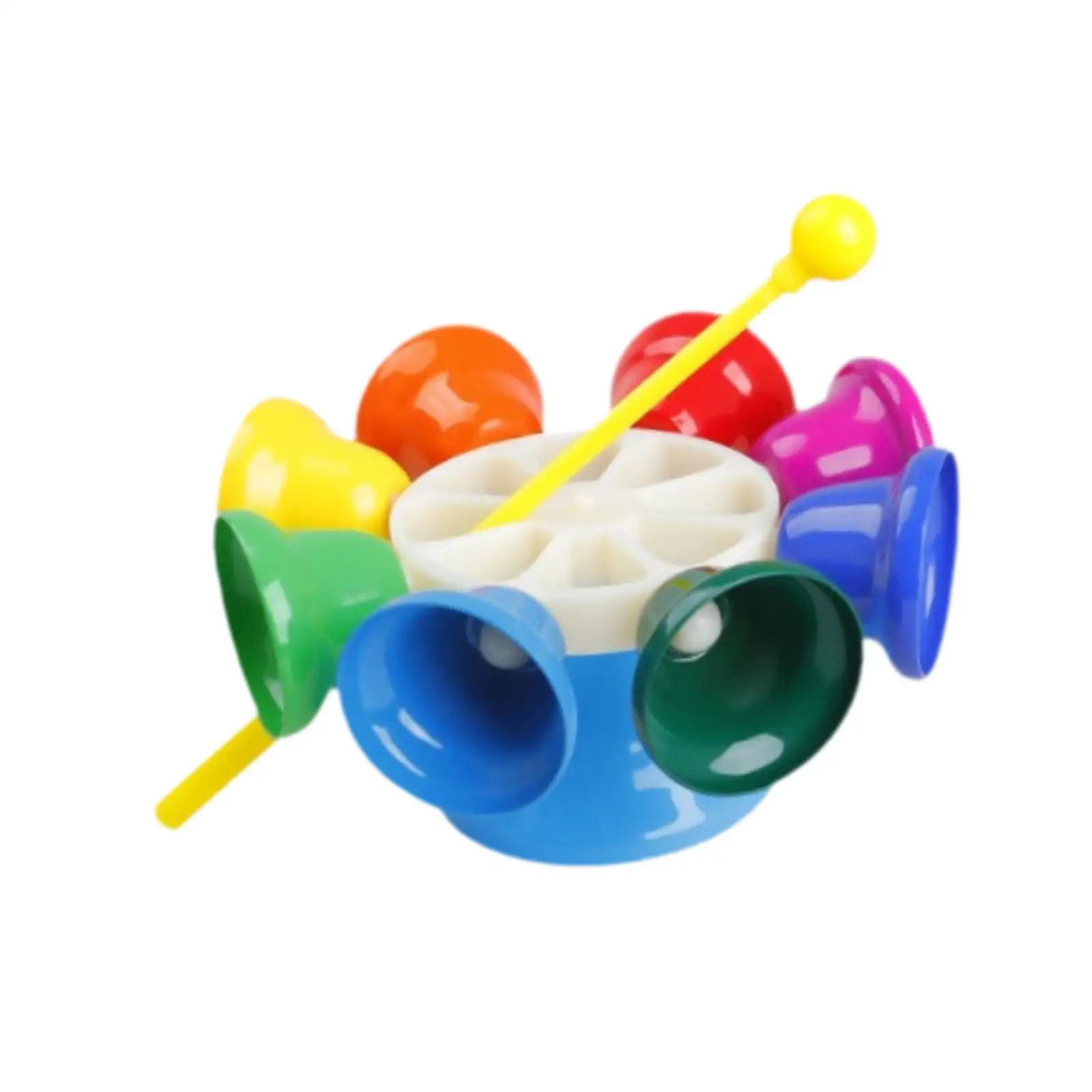 Hand Bells Development Toy Early Educational Preschool with Mallet Musical Learning Toy 8 Note for Children Kids Boys Girls