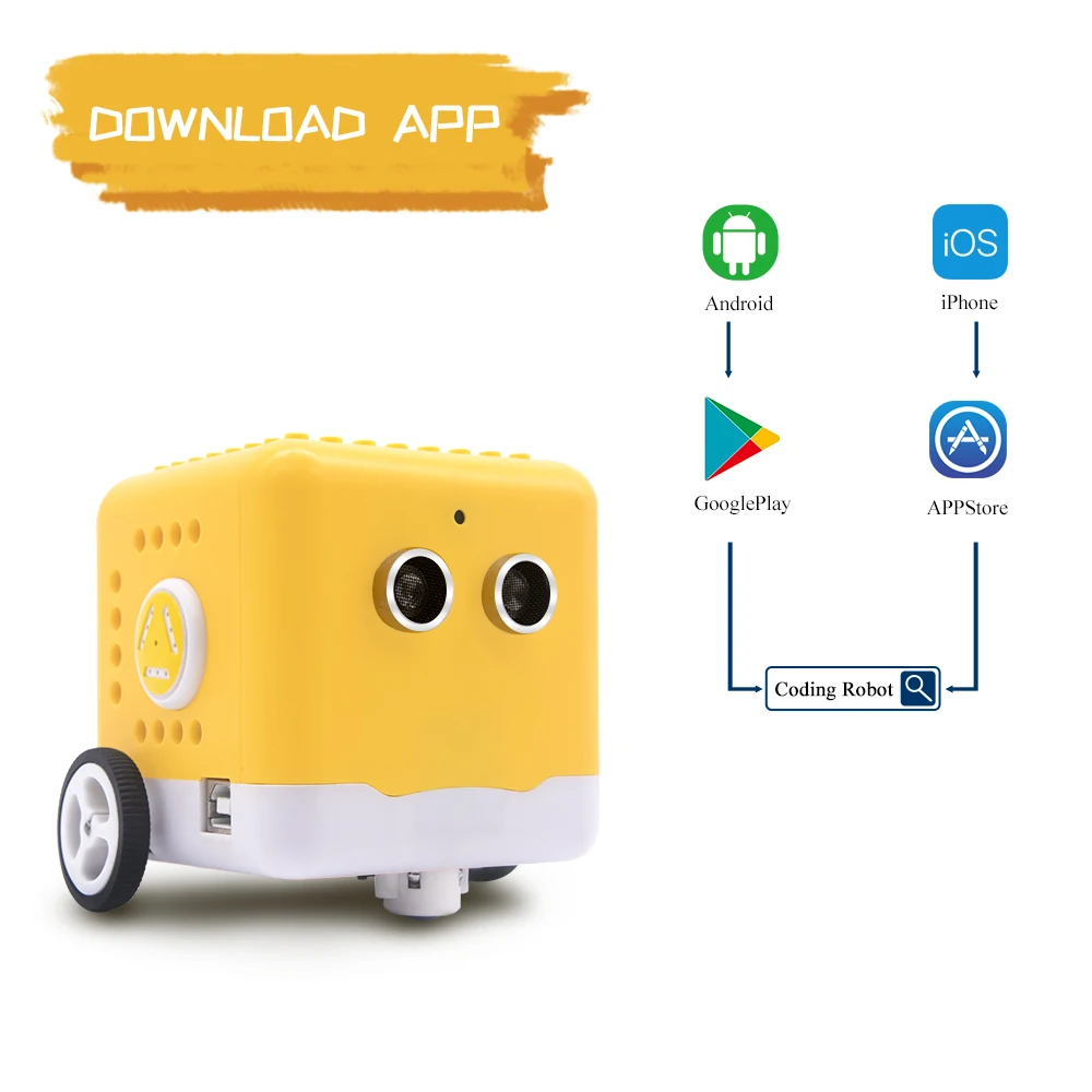 Keyestudio Kidsbits Coding Robot for Arduino Stem Programming Kit Compatible With Lego 5+ Years Old Study Toy\'s Gift Full Guide