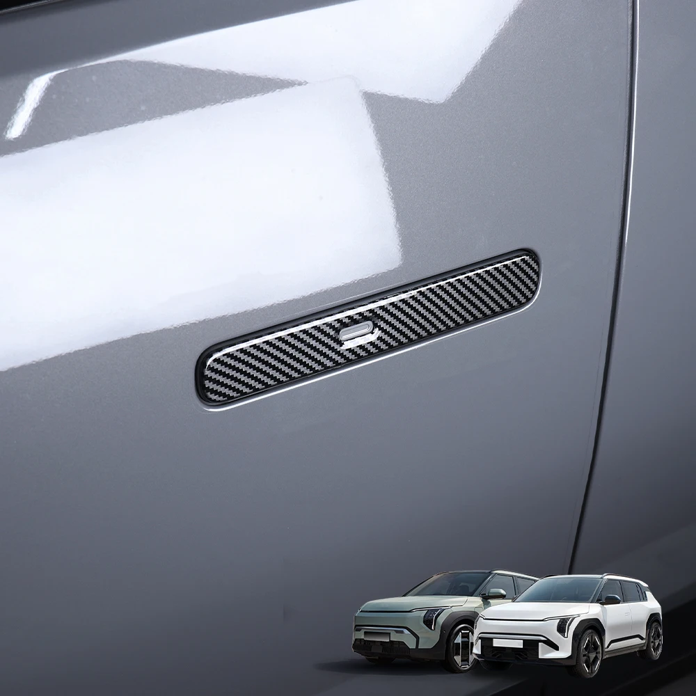 

For Kia EV3 6pcs Exterior Door Handle ABS Sticker Window Pillar Trim Decal Panel Cover Accessories
