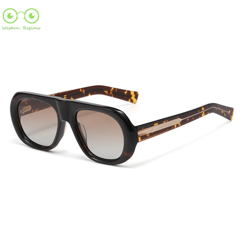 

New Pilot Men's Sunglasses INS European and American Women's Alien Fashion Large Frame Polarized Toad Sunglasses Personality