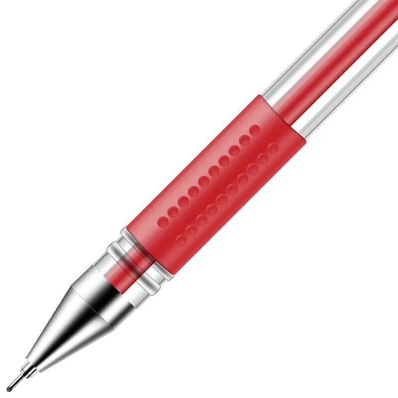 Deli Hot Selling Ballpoint Pen Signing Pen Office Supplies for Students, Black and Red, 12 Pack per Box