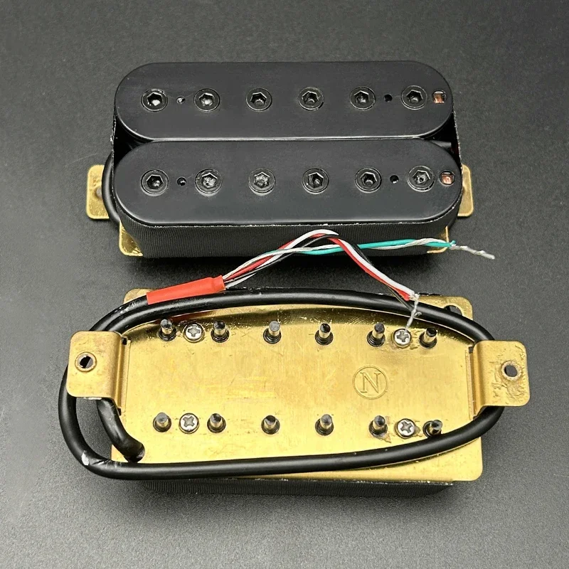 Guitar Humbucker 12 Adjustable Hex Screw Dual Coil for 6-String Electric Guitar Coil Splitting Pickup N7.5K/B15K