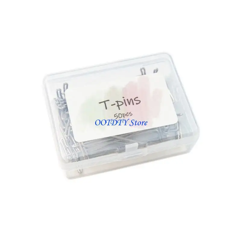 367A T Pins Silver Color Sewing Pins for Blocking Knitting Modelling Crafts Office